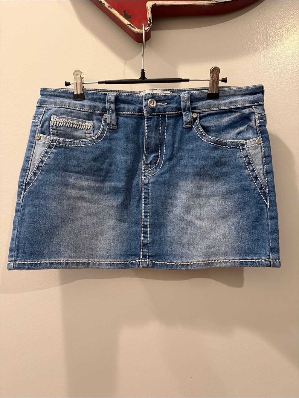 PTCL Denim Mini Skirt in Blue